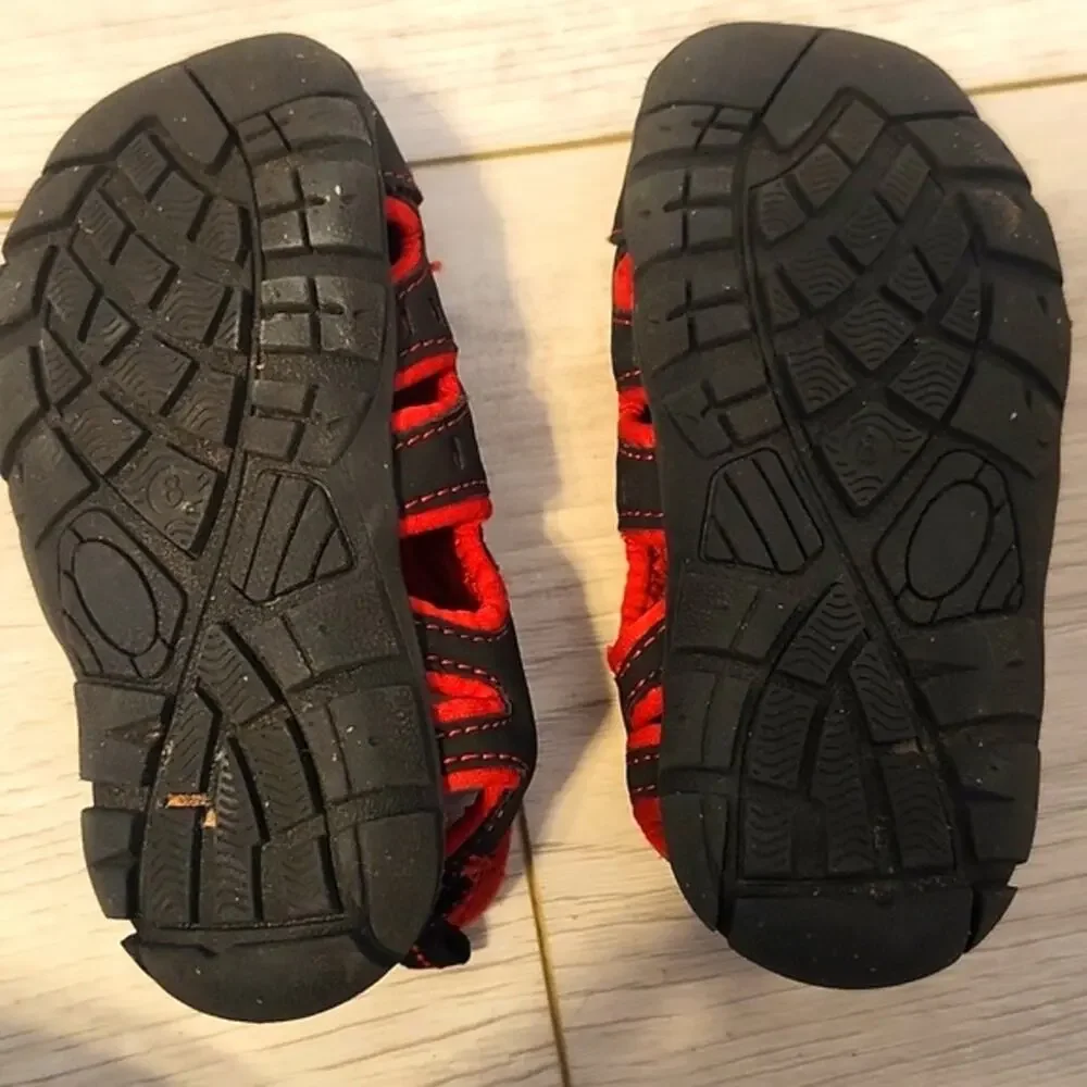 Kids Black and Red Shoes